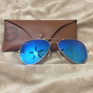 NWOT Ray-Ban Aviator Classic Polarized Sunglasses